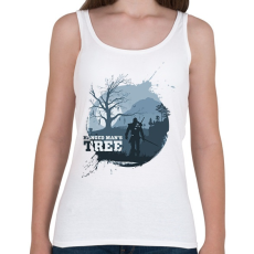 PRINTFASHION Witcher - Akasztott ember fája - Női atléta - Fehér