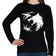PRINTFASHION Witcher farkas fehér - Női pulóver - Fekete női pulóver, kardigán