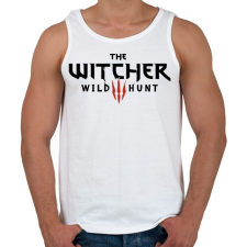 PRINTFASHION Witcher - Férfi atléta - Fehér atléta, trikó