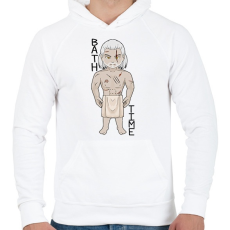 PRINTFASHION Witcher - Férfi kapucnis pulóver - Fehér