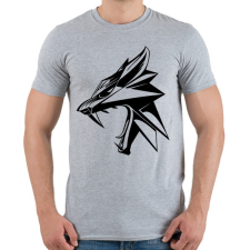 PRINTFASHION Witcher logo - Férfi póló - Sport szürke férfi póló