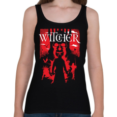 PRINTFASHION Witcher - Női atléta - Fekete