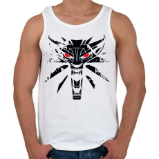 PRINTFASHION Witcher - Vaják - Férfi atléta - Fehér