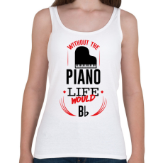 PRINTFASHION Without the piano - Női atléta - Fehér