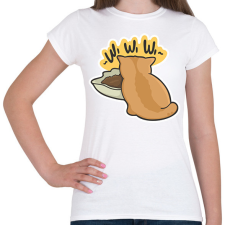 PRINTFASHION Wiwiwi macska - Női póló - Fehér női póló