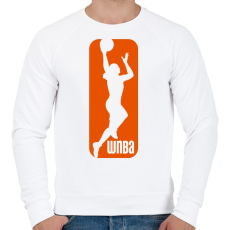 PRINTFASHION WNBA - Férfi pulóver - Fehér