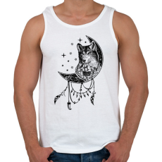 PRINTFASHION wolf - Férfi atléta - Fehér