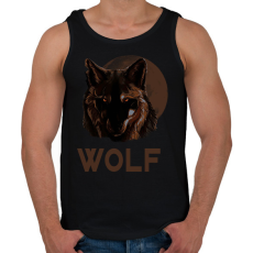 PRINTFASHION WOLF - Férfi atléta - Fekete