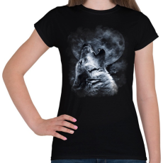 PRINTFASHION wolf - Női póló - Fekete