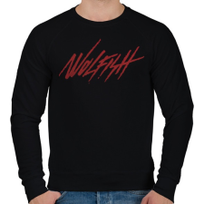 PRINTFASHION Wolfish - Férfi pulóver - Fekete férfi pulóver, kardigán