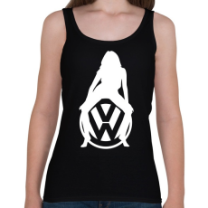 PRINTFASHION WOLKSWAGEN HOT FEHÉR - Női atléta - Fekete