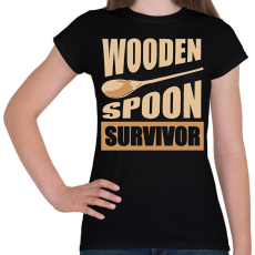 PRINTFASHION Wooden spoon - Női póló - Fekete