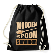 PRINTFASHION Wooden spoon - Sportzsák, Tornazsák - Fekete tornazsák