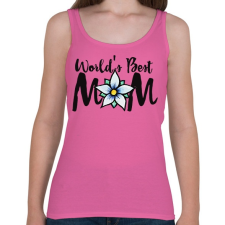 PRINTFASHION Word's best mom - Női atléta - Rózsaszín női trikó