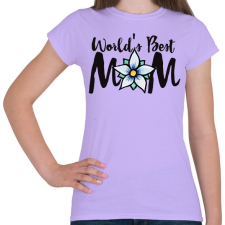 PRINTFASHION Word's best mom - Női póló - Viola női póló
