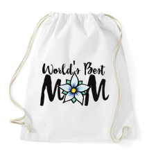 PRINTFASHION Word's best mom - Sportzsák, Tornazsák - Fehér tornazsák