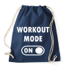 PRINTFASHION Workout mode: ON - Sportzsák, Tornazsák - Sötétkék