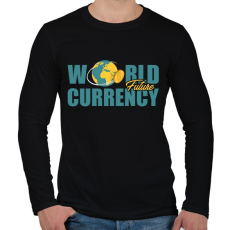PRINTFASHION World-future-currency - Férfi hosszú ujjú póló - Fekete