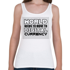 PRINTFASHION World-needs-to-move-to-digital-currency - Női atléta - Fehér