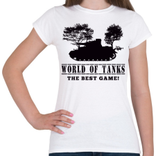 PRINTFASHION WORLD OF TANKS - Női póló - Fehér női póló