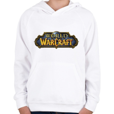 PRINTFASHION World of Warcraft - Gyerek kapucnis pulóver - Fehér gyerek pulóver, kardigán