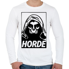 PRINTFASHION World of Warcraft Horde - Férfi hosszú ujjú póló - Fehér férfi póló
