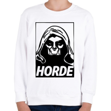 PRINTFASHION World of Warcraft Horde - Gyerek pulóver - Fehér gyerek pulóver, kardigán