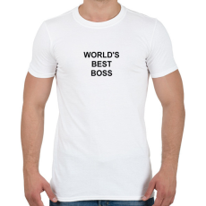 PRINTFASHION World's best boss - The Office - Férfi póló - Fehér