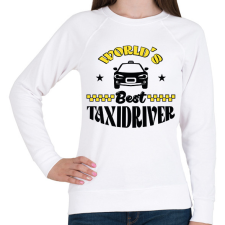 PRINTFASHION World's best taxidriver - Női pulóver - Fehér női pulóver, kardigán