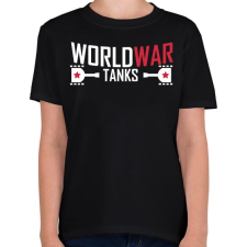 PRINTFASHION World War Tanks - Gyerek póló - Fekete gyerek póló