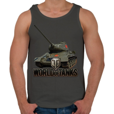 PRINTFASHION WOT - Tank - Férfi atléta - Sötétszürke atléta, trikó