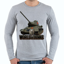 PRINTFASHION WOT - Tank - Férfi hosszú ujjú póló - Sport szürke férfi póló