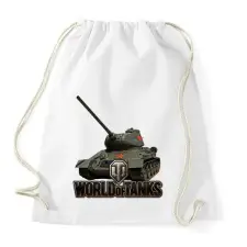 PRINTFASHION WOT - Tank - Sportzsák, Tornazsák - Fehér tornazsák