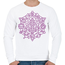 PRINTFASHION Wow troll - Férfi pulóver - Fehér férfi pulóver, kardigán