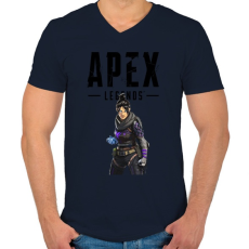 PRINTFASHION Wraith Apex legends - Férfi V-nyakú póló - Sötétkék