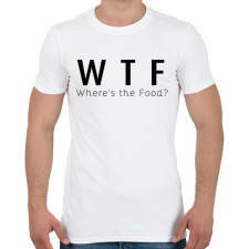 PRINTFASHION WTF? - Férfi póló - Fehér férfi póló