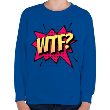PRINTFASHION WTF! - Gyerek pulóver - Királykék gyerek pulóver, kardigán