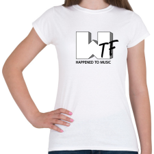PRINTFASHION Wtf hapenned with music - parody - Női póló - Fehér női póló
