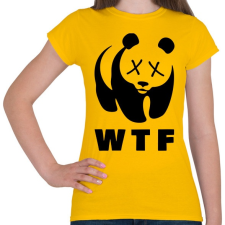 PRINTFASHION WTF - Női póló - Sárga női póló