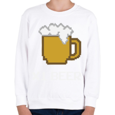 PRINTFASHION X1 beer - Gyerek pulóver - Fehér gyerek pulóver, kardigán