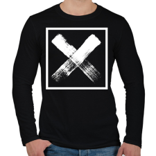 PRINTFASHION X jel - Férfi hosszú ujjú póló - Fekete férfi póló