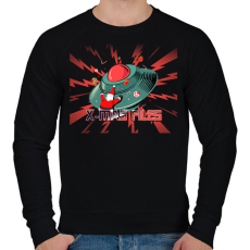 PRINTFASHION X-MAS FILES - Férfi pulóver - Fekete