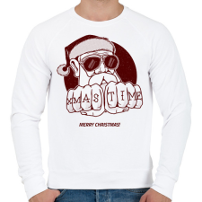 PRINTFASHION X-MAS TIME - Férfi pulóver - Fehér férfi pulóver, kardigán