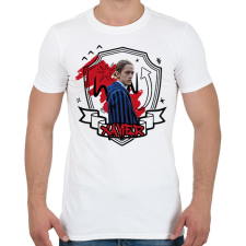 PRINTFASHION Xavier firka - Férfi póló - Fehér férfi póló