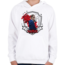 PRINTFASHION Xavier firka - Gyerek kapucnis pulóver - Fehér gyerek pulóver, kardigán