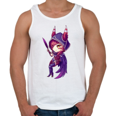 PRINTFASHION Xayah - Férfi atléta - Fehér
