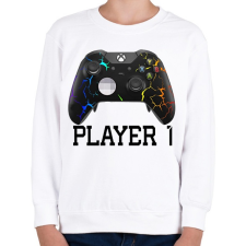 PRINTFASHION Xbox Player1 páros póló - Gyerek pulóver - Fehér gyerek pulóver, kardigán
