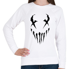 PRINTFASHION Xeyes - Női pulóver - Fehér női pulóver, kardigán