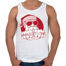 PRINTFASHION Xmas Time - Férfi atléta - Fehér atléta, trikó