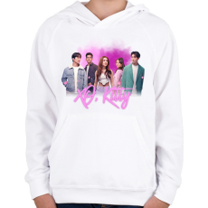 PRINTFASHION Xo kitty - Gyerek kapucnis pulóver - Fehér